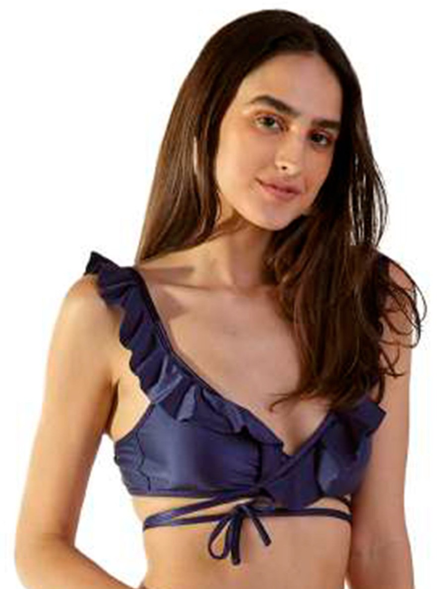 Mulher Blueman Partes De Cima De Biquini | Top Margot Azul