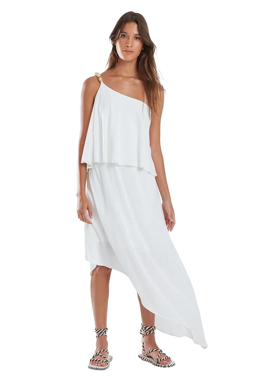 Mulher Blueman Vestidos De Praia | Lilith Madeira Off White