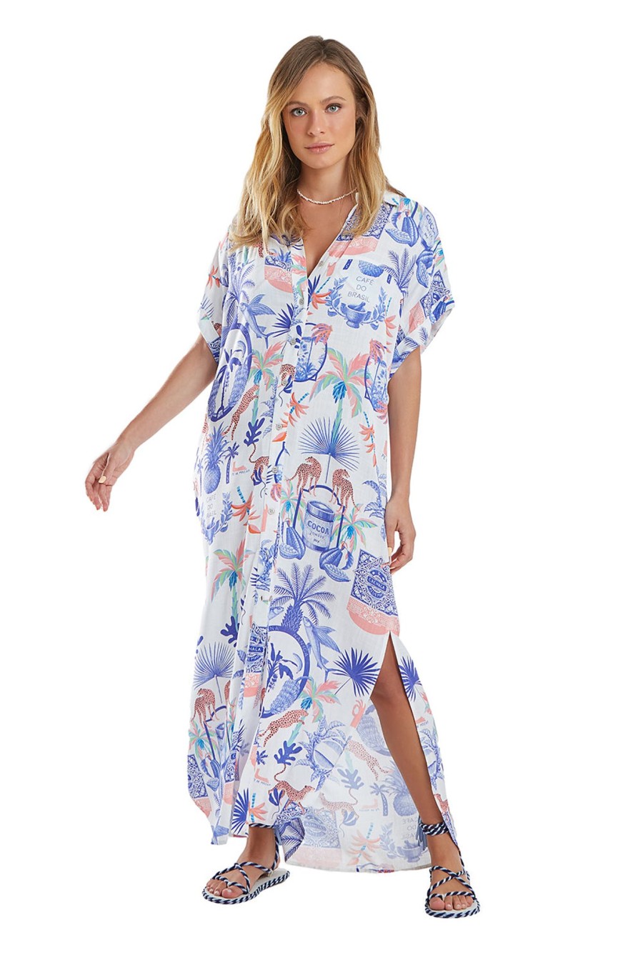 Mulher Blueman Vestidos De Praia | Vestido Chemise Rubi Tudo De Bom