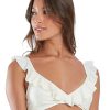 Mulher Blueman Partes De Cima De Biquini | Top Hula Off White