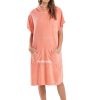 Mulher Blueman Vestidos De Praia | Poncho Surf New Rosa