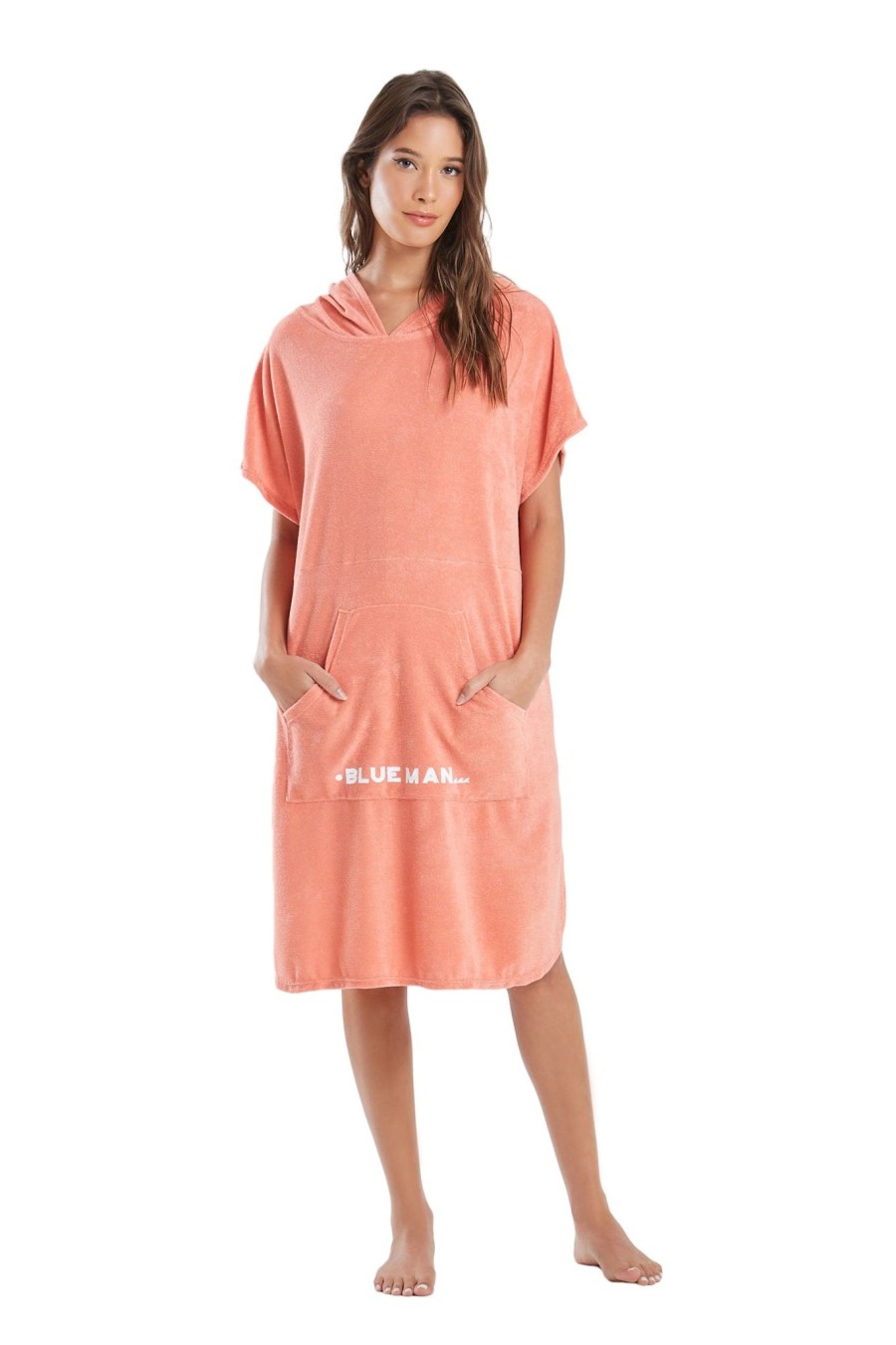 Mulher Blueman Vestidos De Praia | Poncho Surf New Rosa