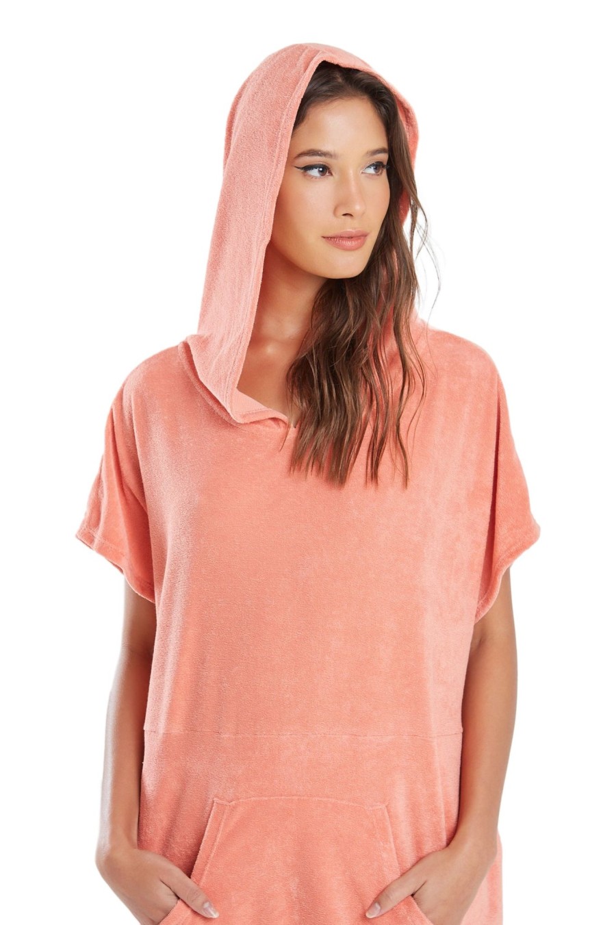 Mulher Blueman Vestidos De Praia | Poncho Surf New Rosa