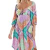 Mulher Blueman Vestidos De Praia | Bahamas Bandana Midi Dress