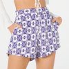 Mulher Blueman Calcas E Calcoes | Short Curto Alfaiataria Tribal